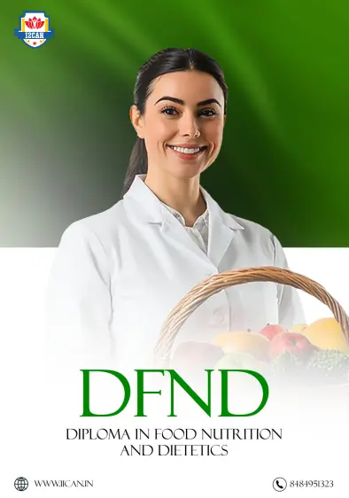 Smiling nutrition student holding a basket of fruits – DFND Diploma in Food Nutrition & Dietetics course by I2CAN